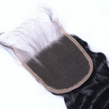 Deep Wave 4x4 Virgin Human Hair Natural Black Closure