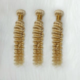 Deep Wave Human Hair #613 Blonde Bundles